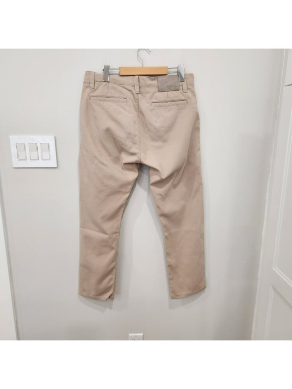 VTG 34 Heritage Verona Mid Rise Slim Leg Pants Mens Tag 31x34 Fits 32x27 Beige - Picture 2 of 14